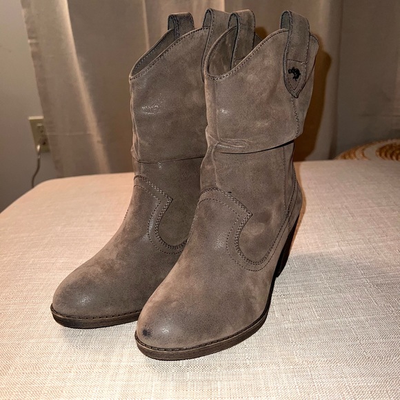 🌸 Rocket Dog womens Sheriff Vintage Worn Pu Western Boot - Picture 3 of 6